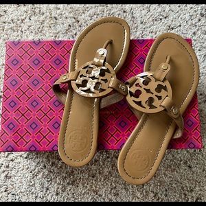 Tory Burch Miller Sandals, tan, 6.5